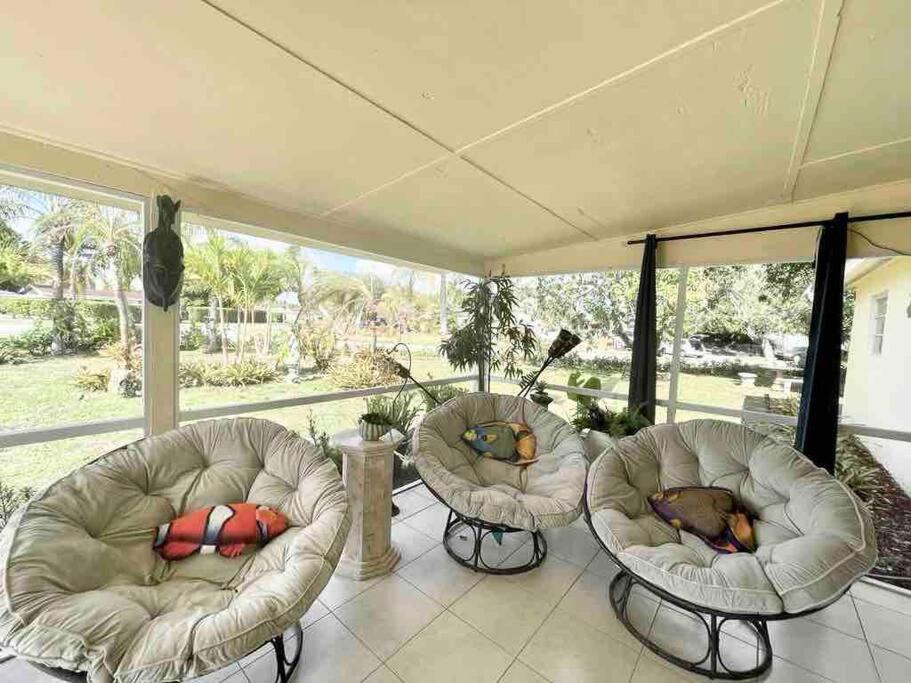 Jungle To Beach 4 R 3 Bedroom Family And Pet Heated Pool N Airport N Beach N Hard Rock Fort Lauderdale Exterior photo